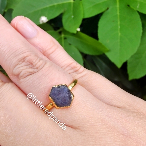 Raw Sapphire ring - Picture 1 of 11